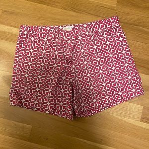 Laundry By Shelli Segal Pink and White Patterned Women's Shorts